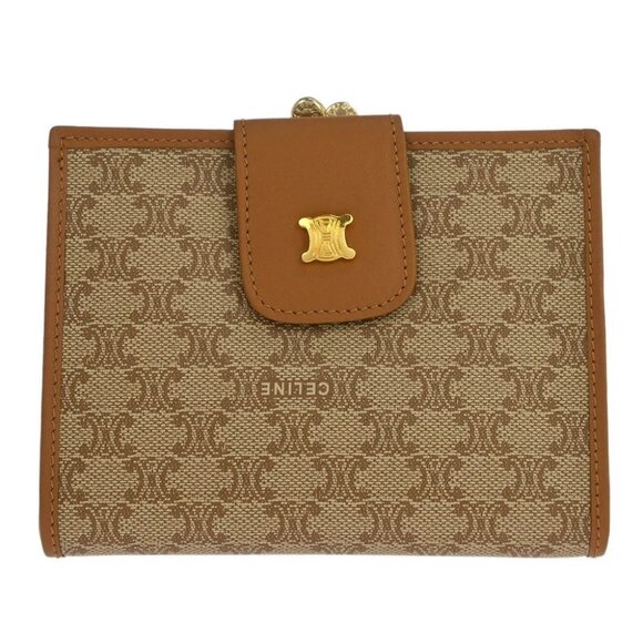 Celine Beige PVC Macadam Wallet Purse M09 166411 - Picture 1 of 7
